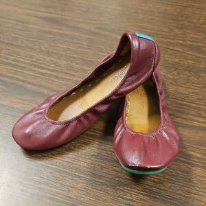 Tieks Ballet Flats – Burgundy Leather – Size 6